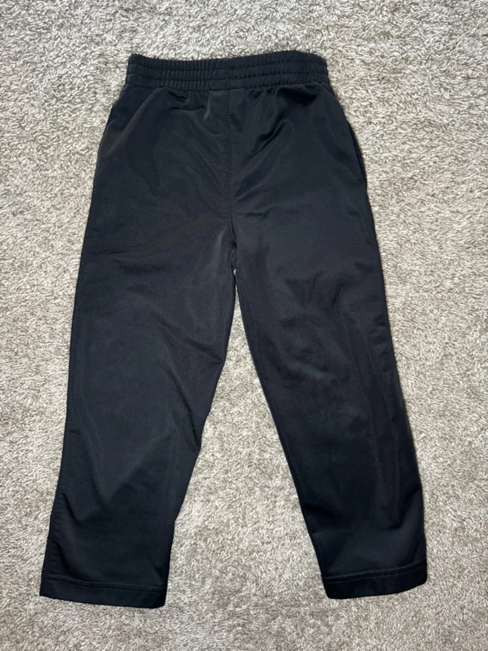 Nike Toddler Sweatpants 3T Black Athletic Joggers Neon Green Swoosh - Picture 2 of 3